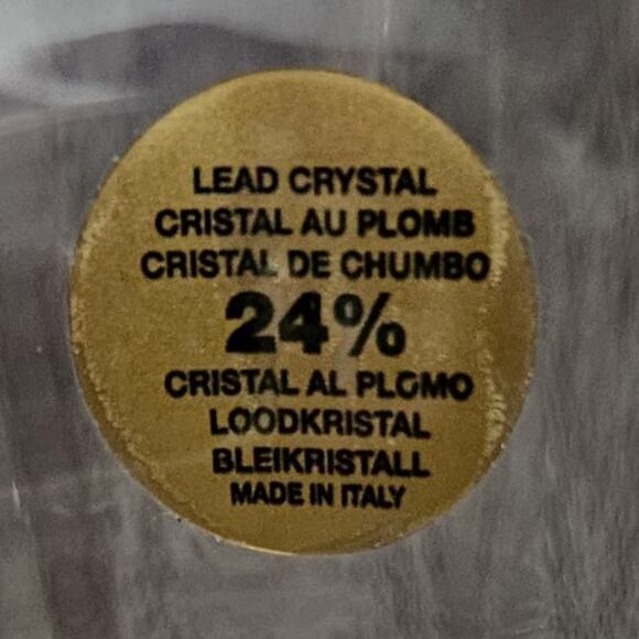 RCR Royal Crystal Rock 24% Lead Crystal Dessert Sherbet Glasses Set of 6 Italy - Picture 6 of 6